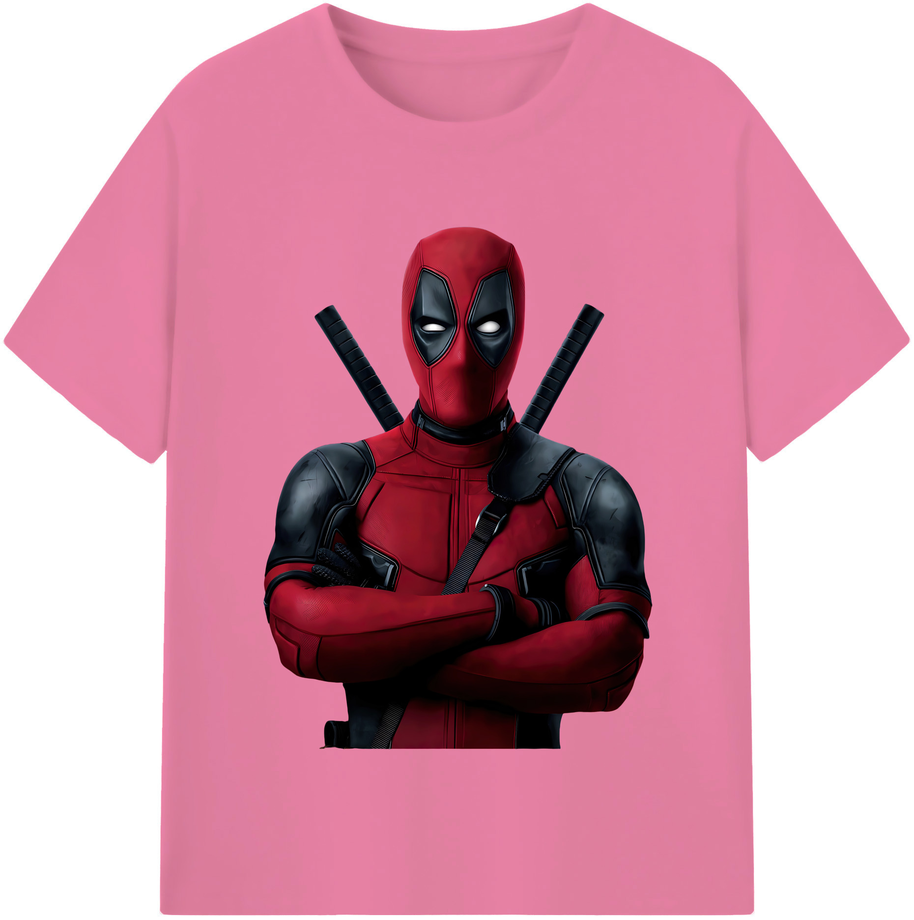 （画像用） Deadpool デッドプール 綿100％半袖Tシャツ（フロントプリント）